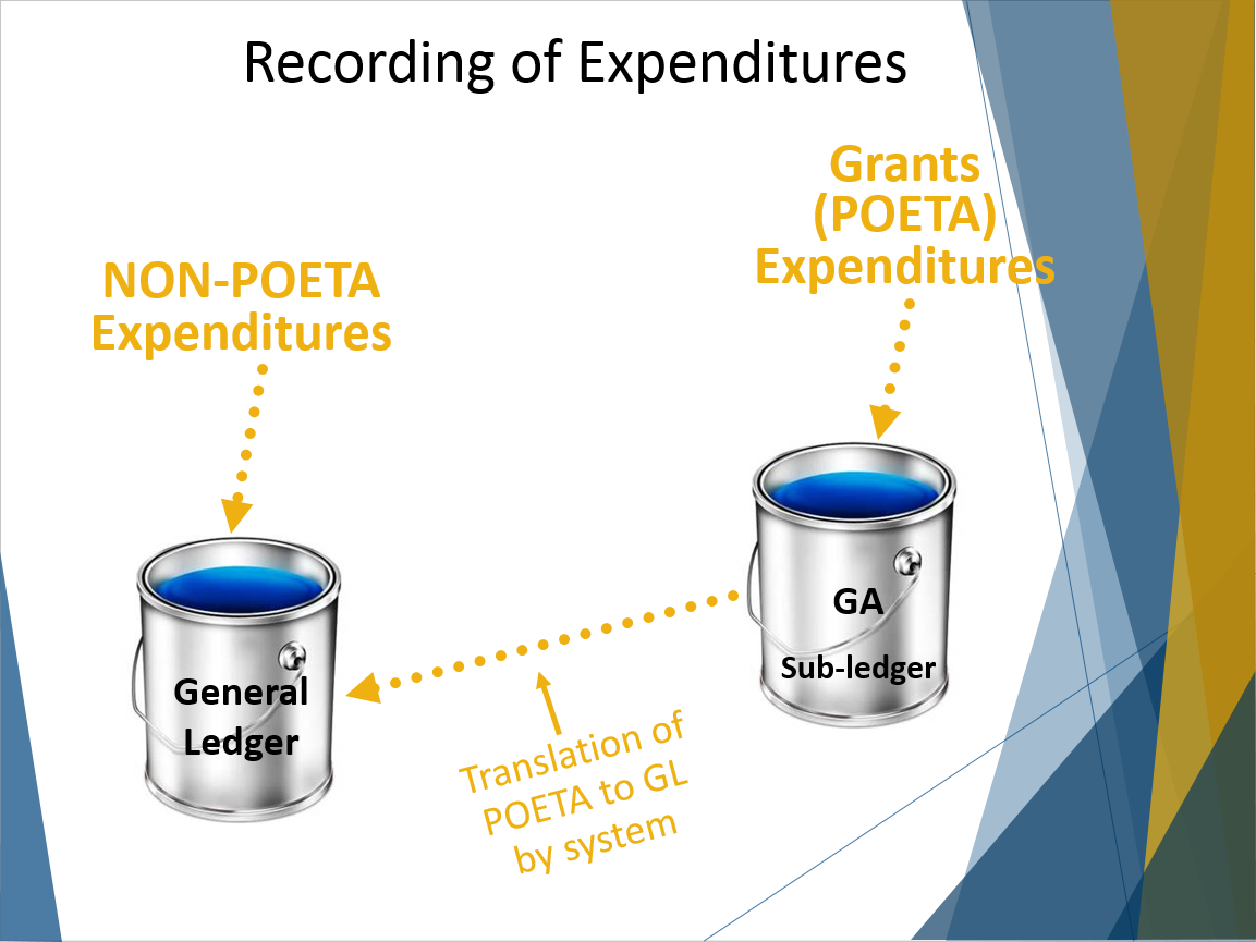 Recording of Grants Expenditures: buckets image